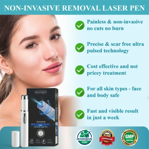 RICPIND® DermaLite Mole and Wart Removal Laser Pen